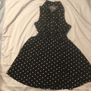 BaileyBlue Polka Dot Flair Dress Small